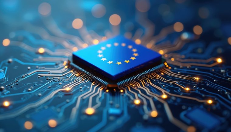 Intelligence artificielle européenne (Crédits: Adobe Stock, image générée par IA)
