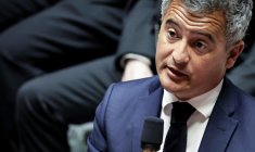 Le ministre de la Justice Gérald Darmanin, à Paris, le 28 avril 2026 ( AFP / STEPHANE DE SAKUTIN )