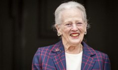 La reine Margrethe de Danemark assiste à un concert donné par le corps musical des Royal Life Guards, à l'occasion de son 86e anniversaire, au palais de Fredensborg, le 16 avril 2026 ( Ritzau Scanpix / Ida Marie Odgaard )