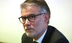 Olivier Faure le 9 mars 2026, à Amiens dans la Somme ( AFP / Francois LO PRESTI )