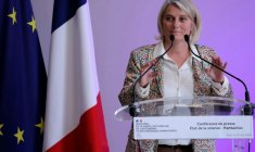 La ministre de la Santé, Stéphanie Rist, lors d'une conférence de presse faisant le point sur la situation concernant l'hantavirus, le 12 mai 2026 à Paris ( AFP / Thomas SAMSON )