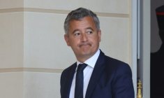 Le ministre de la Justice, Gérald Darmanin, à la sortie de l'Élysée à l'issue du Conseil des ministres, le 6 mai 2026 à Paris ( AFP / Ludovic MARIN )