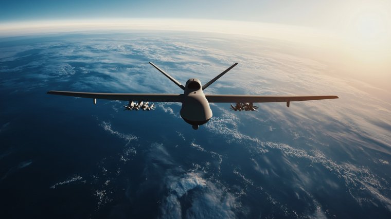 un drone militaire dans le ciel (Cr&eacute;dits: Adobe Stock)