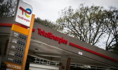 Une station-service TotalEnergies en rupture de stock de carburants à Toulouse, le 3 avril 2026 ( AFP / Lionel BONAVENTURE )